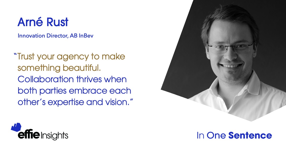 Arné Rust, Innovation Director, AB InBev